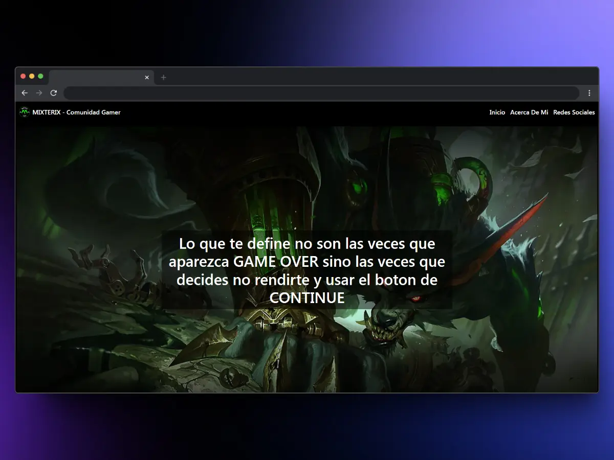 Captura de pantalla del proyecto